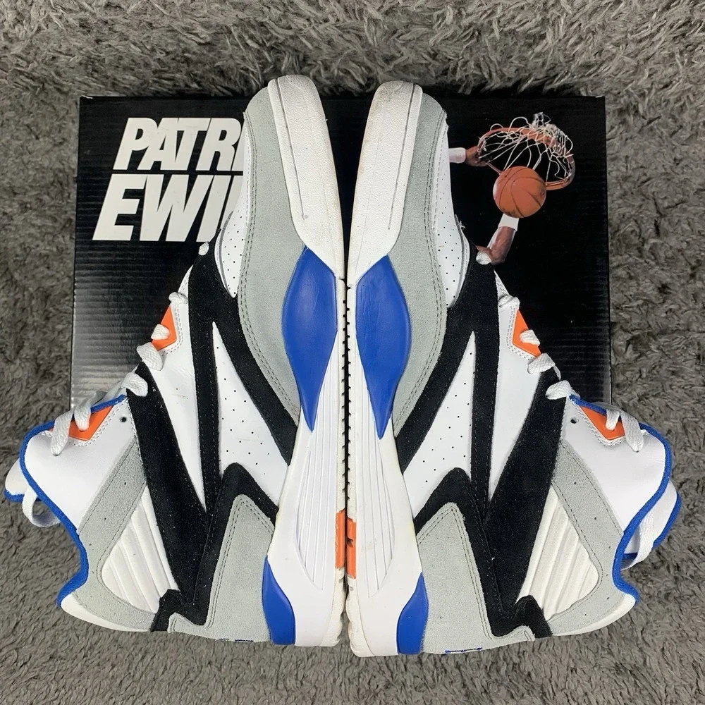 Patrick Ewing Athletics Sports Lite White/Royal Orange 1BM00256-109 Size 13 Box - Picture 5 of 10